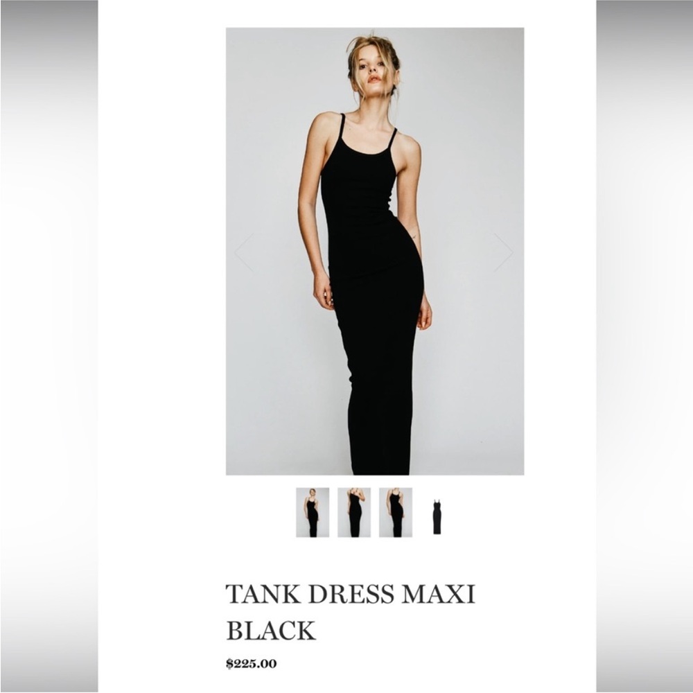 Black Tank dress maxi Eterne women’s size extra small